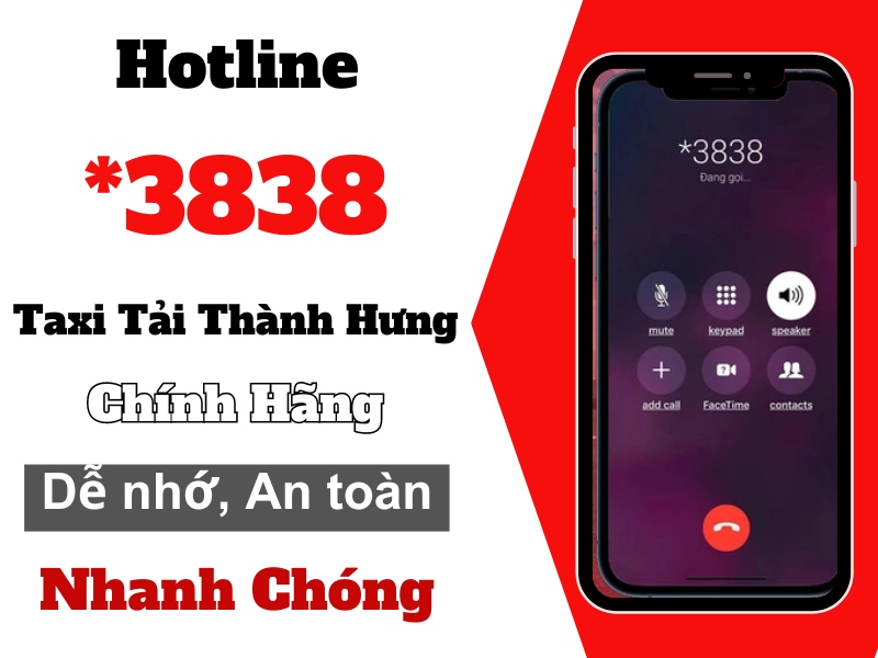 Lần đầu ra mắt số điện thoại Taxi Tải Thành Hưng hotline *3838 đặc biệt