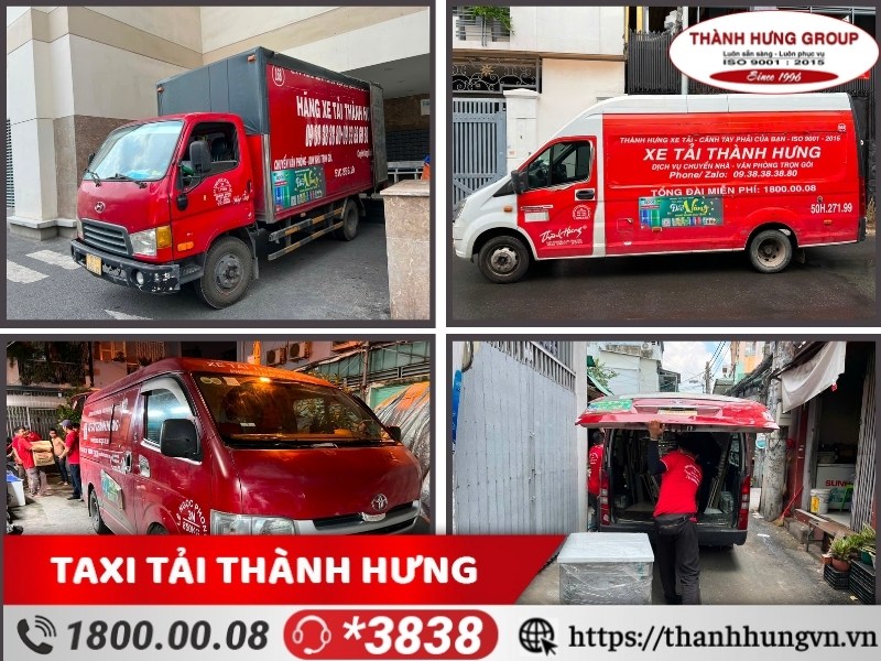 Các loại xe tải Thành Hưng 500kg