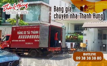 Bảng giá chuyển nhà Thành Hưng