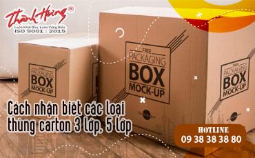 Cách nhận biết các loại thùng carton 3 lớp, 5 lớp 