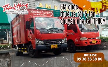 Giá cước thuê xe tải 5 tấn chuyển nhà tại TPHCM