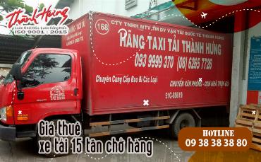 Giá thuê xe tải 15 tấn chở hàng