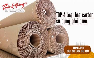 TOP 4 loại bìa carton sử dụng phổ biến